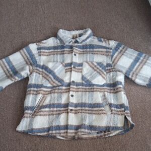 Plaid Button-Up Jacket eptm